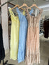 Summer Trendy  Back Hollow Out Tie Lace Long Dresses